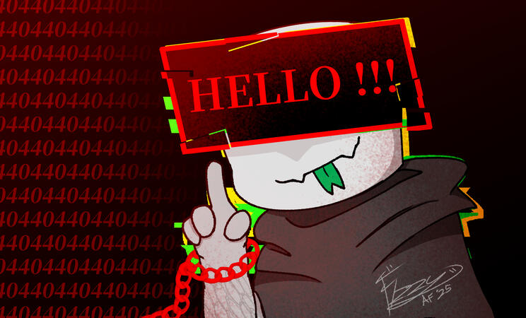 (2025) artfight attack on mortification featuring their oc gahenna