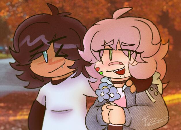 (2025) yumeship commission for CITYSTREETFUNK featuring sebastian solace (left) and valerie (right)