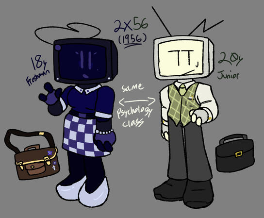 (2024) college designs for P1CT0 and F0T0 from T33V-33 when they were much younger