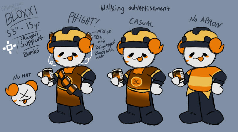 (2024) bloxy cola PHIGHTING! oc named bloxxi