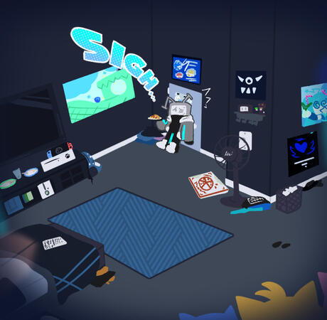 (2025) T33V's room from T33V-33 episode 1.4 "Home Sweet Home"