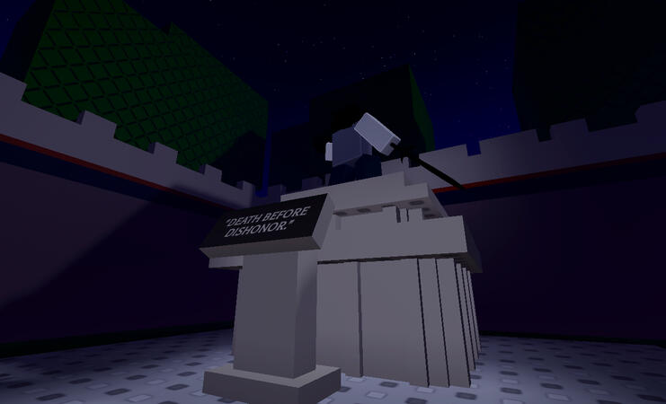 (2025) ditto, close-up of the statue that can be found in one of white void's subplaces